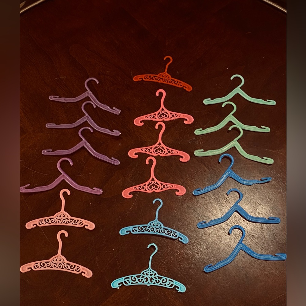 Vintage Barbie Doll Clothing Hanger Lot Fashion accessories